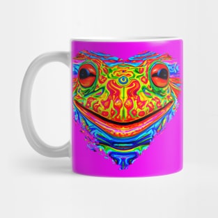 Frogger Spirit Animal (1.3) - Trippy Psychedelic Frog Mug